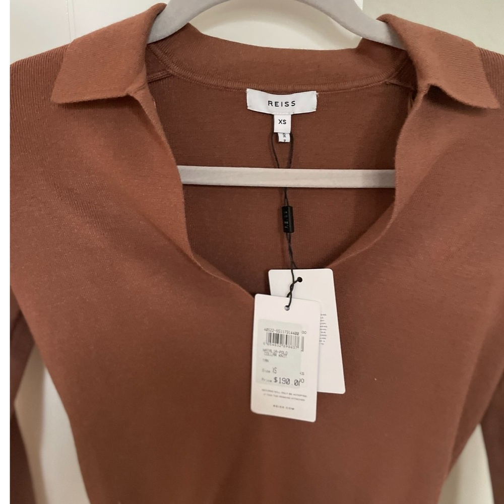 NWT Reiss Natalia Polo Knit Top - Picture 4 of 6